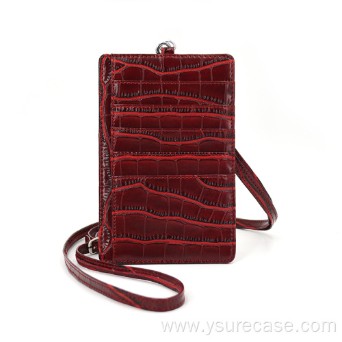 Ysure leather jersey back clip credit card holder